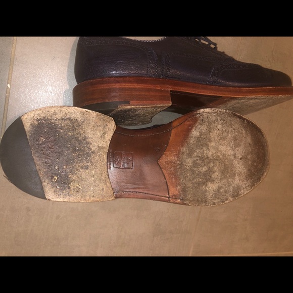 O’Keeffe Blue Leather Brogues - Picture 5 of 6